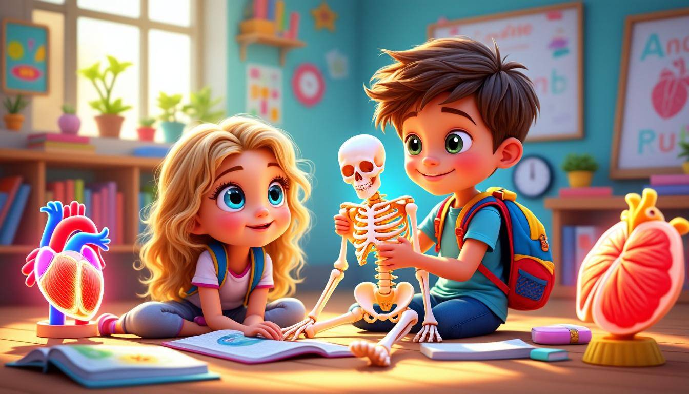 join adam and patty on an exciting journey through the world of anatomy in this delightful children's book, where learning becomes an adventure filled with fun illustrations and engaging narratives that spark curiosity and imagination.