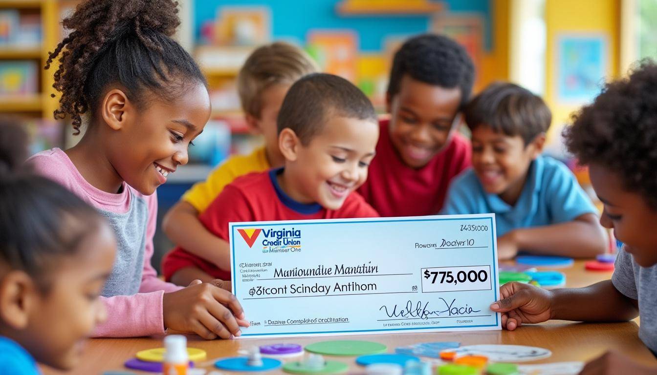 virginia credit union and member one have contributed $75,000 to support educational initiatives at kids square children's museum, enhancing programs and opportunities for children in the community.