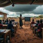 discover poignant stories of resilience and hope as communities find shelter and safety amidst the ongoing turmoil in mali's storm.