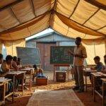 explore strategies and solutions for maintaining educational access for children affected by conflict, ensuring continued learning and support despite challenging circumstances.