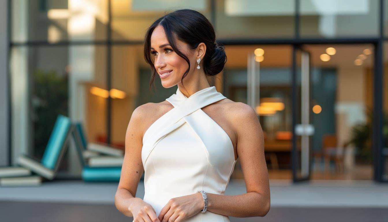 discover how duchess meghan showcases her signature minimalist elegance from montecito on the red carpet, blending timeless style with modern grace.