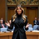 melania trump leads a un security council discussion focused on protecting children in conflict zones, addressing urgent global challenges and advocating for their safety and rights.